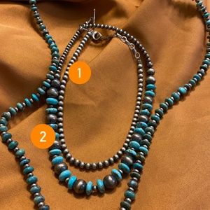 Authentic Navajo Pearl & Genuine Turquoise Necklace